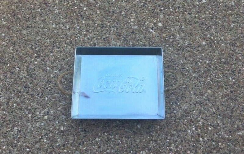 Coca-Cola galvanized Steel rectangular Serving Tray 13x11" 2018 collectable New gallery