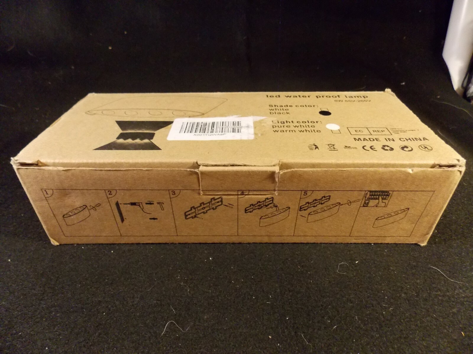 Unbranded 8W 85V-265V LED Waterproof Lamp Sconce NEW in Factory Box. gallery