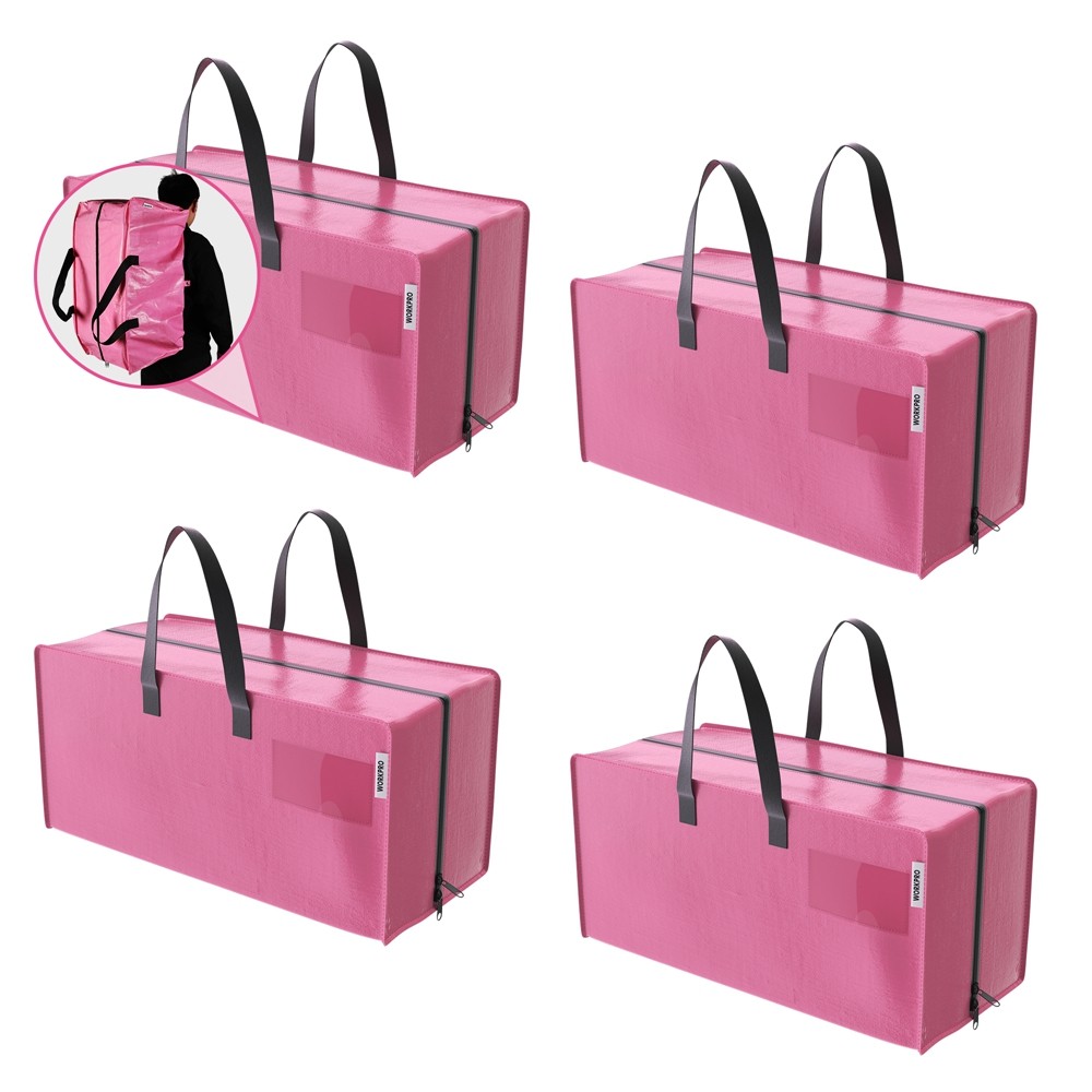 WORKPRO 4 Pack Extra Large Moving Bags Heavy-Duty Storage Tote for Space Saving gallery