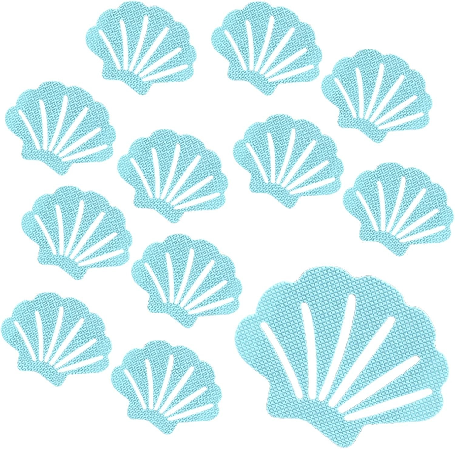 Bathtub Stickers Non Slip, Shell Shaped Tubs Safety Shower Treads 12Pcs gallery
