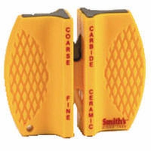 NEW SMITH'S CCKB KNIFE 2 STEP FINE / COARSE POCKET SHARPENER CARBIDE & CERAMIC gallery