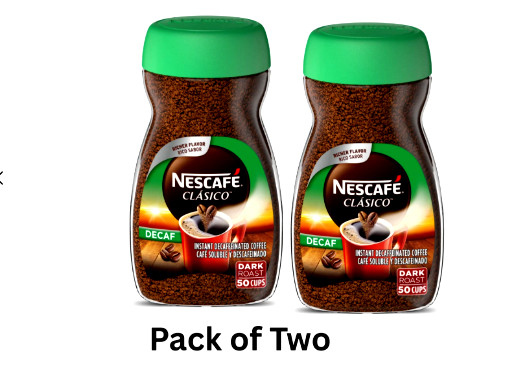 (2 pack) Nescafé Clasico Decaf Dark Roast Instant Coffee, 3.5 oz every cup gallery