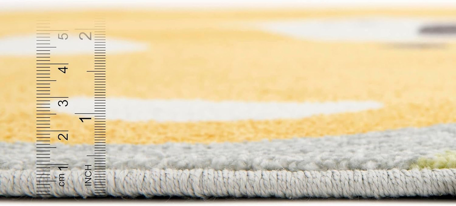 Whimsy Round Area Rug 7' 10" - Yellow & Gray for Stylish Spaces gallery