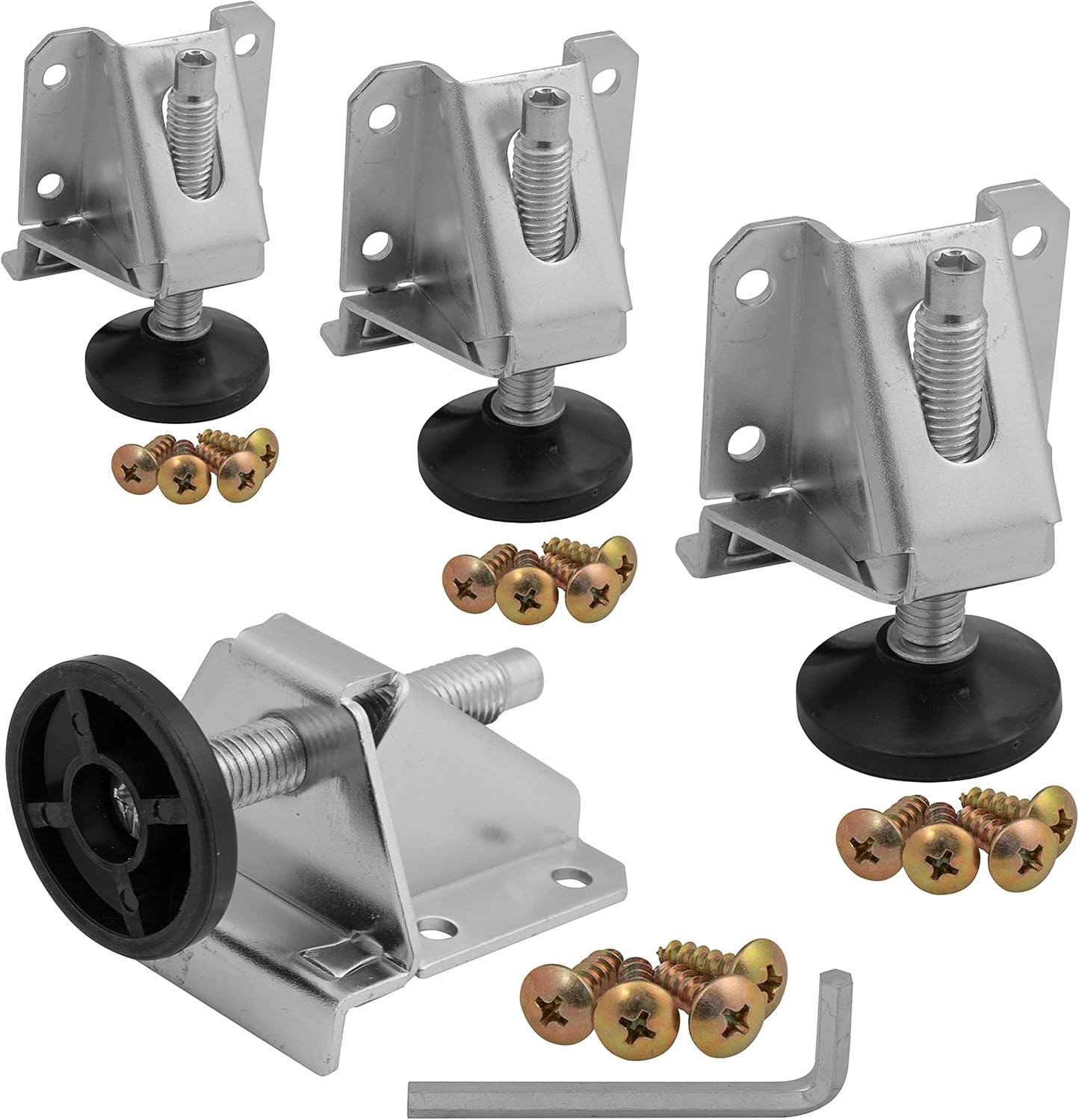 Heavy Duty Adjustable Leveling Feet Ideal for Desks, Tables, Shelving Units gallery