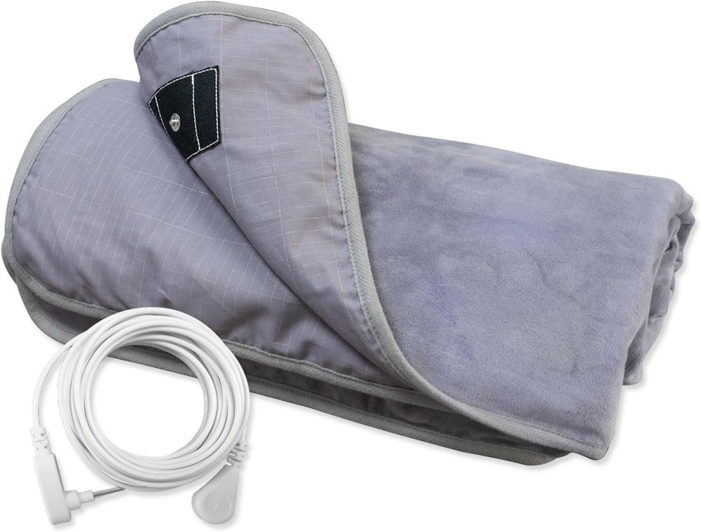 Grounding Blanket - Earth-Connected Silver Fiber Flannel Throw 50"x60