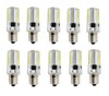 10pcs E12 Candelabra LED Light Bulb C7 64LED 3014SMD Lamp Warm White 110V 120V H gallery