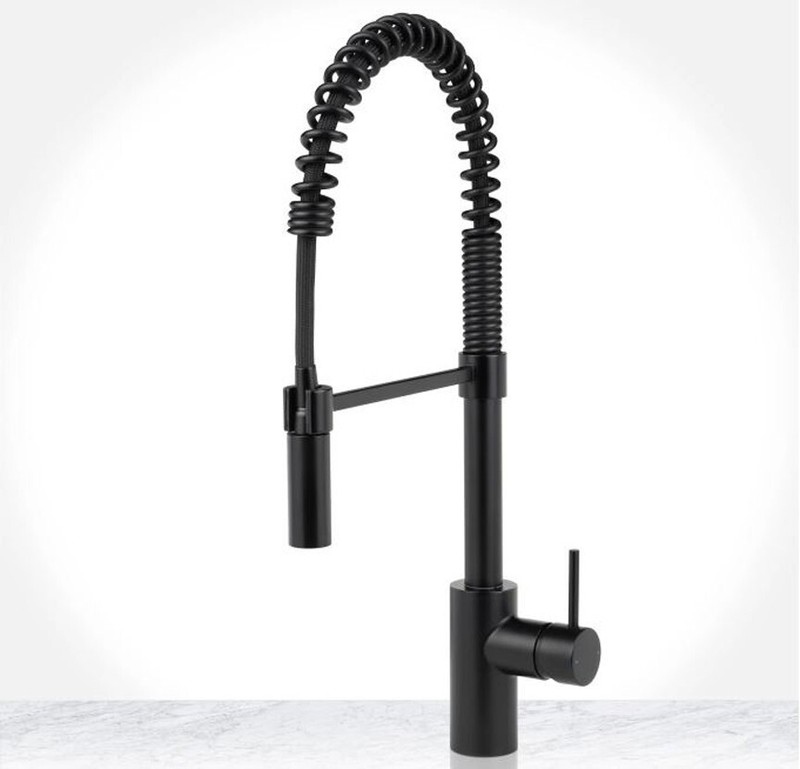 Miseno MNO6557FB Mia Pulldown Kitchen Faucet, Flat Black gallery