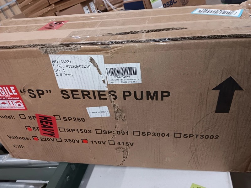 Single Speed Super Pump for Hayward SP2607X10 Pool Pump W3SP2607X10 gallery