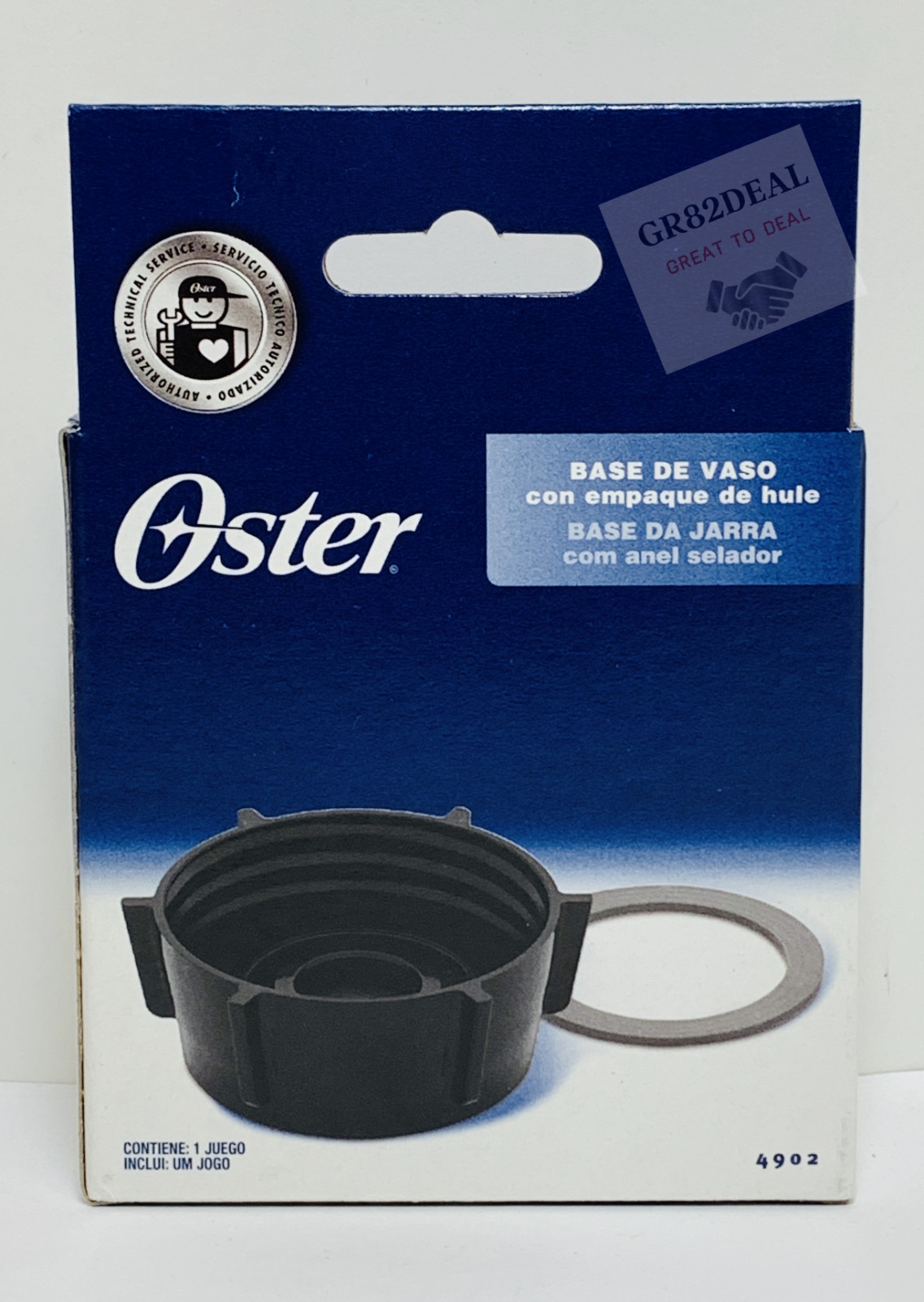 Genuine Oster 4902 Blender Jar Base With Sealing Ring Genuine Original Parts gallery