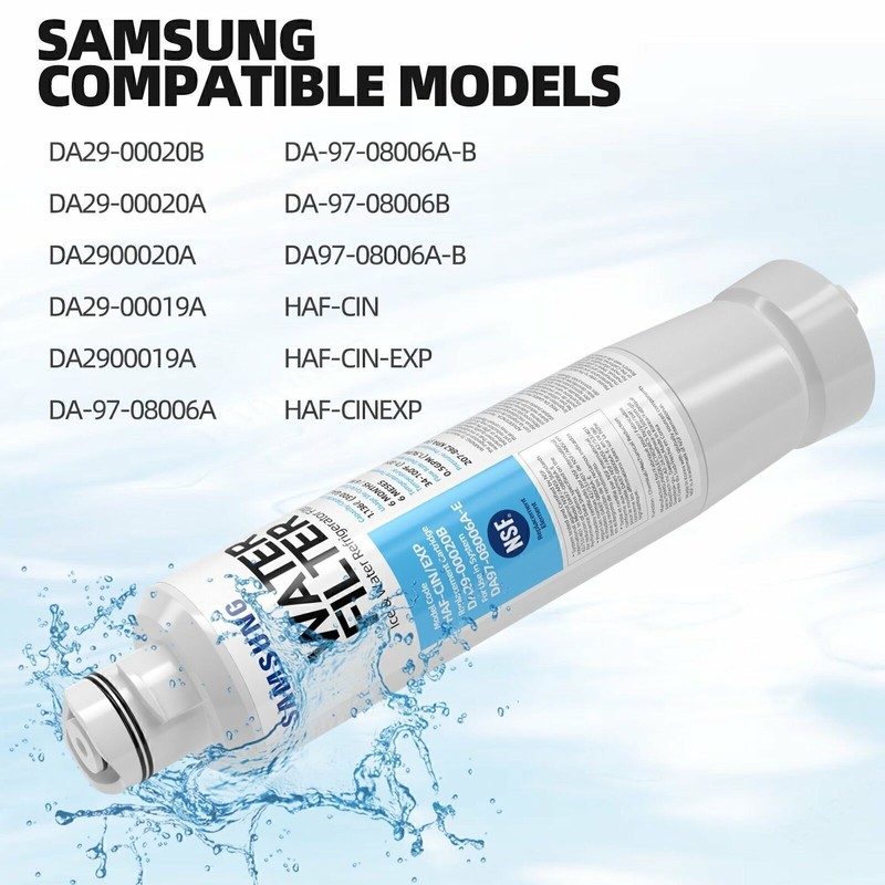 New 2 PACK Genuine Samsung DA29-00020B HAF-CIN/EXP Refrigerator Water Filter US gallery