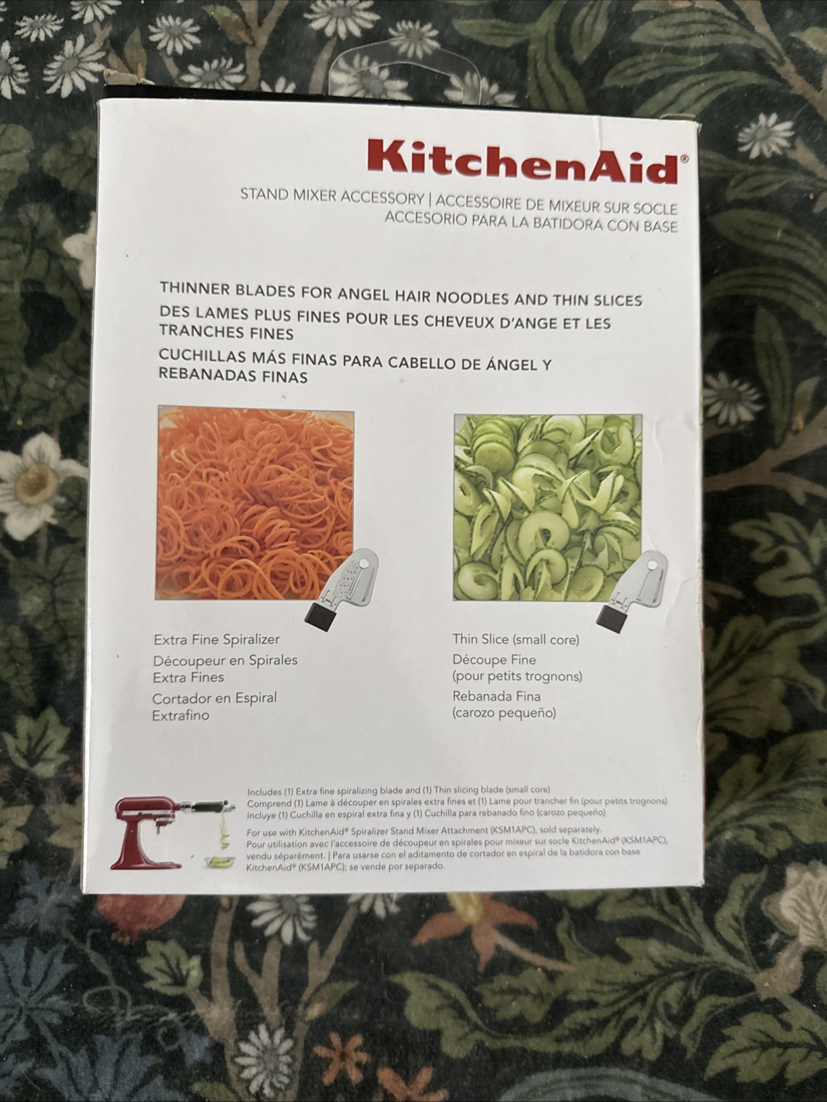 KitchenAid Accessory Thin Blade Set For Spiralizer Attachment Stand Mixer New gallery