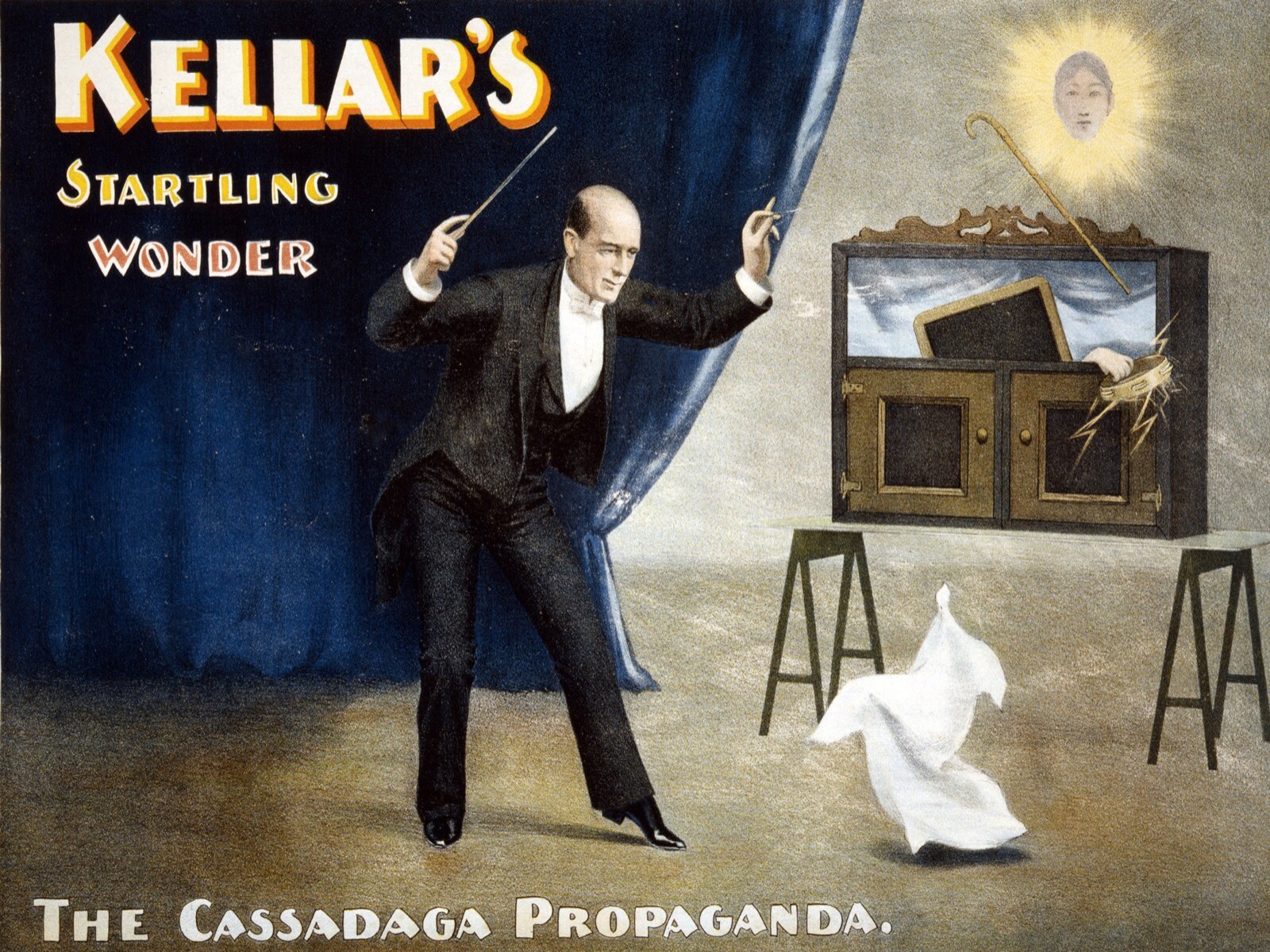 12801.Decor Poster.Room wall interior art design.Kellar Magician Cassadaga act gallery