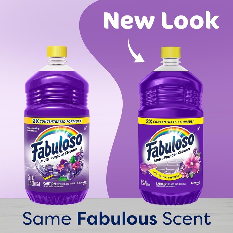 Fabuloso Multi-Purpose Cleaner 2X Concentrated Lavender Scent 56 Fl Oz gallery