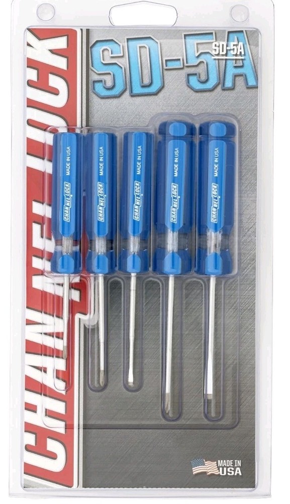 Channellock Screwdriver Set SD-5A 5pc Precision Professional - Alloy Steel