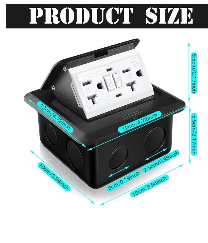HOOLERRY POP UP FLOOR OUTLET WATERPROOF KIT NEW IN BOX gallery