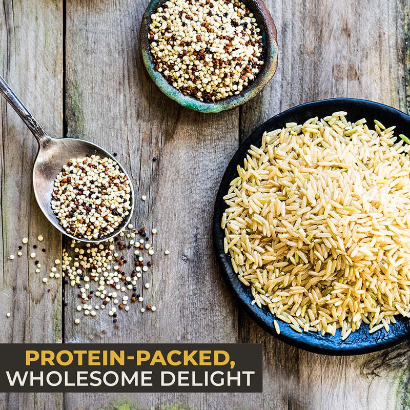 Quinoa & Brown Basmati Whole Grain Mix - Protein Rich Super Grain Jar gallery