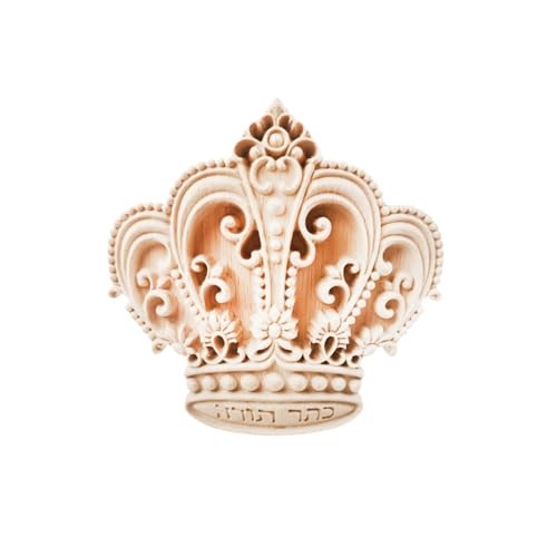 Crown Pattern Wood Carving Decal Unpainted Wood Onlay Appliques DIY 1PC 4 gallery
