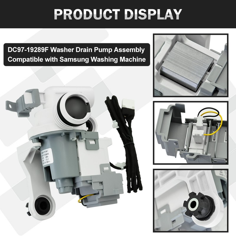 ✅REPLACEMENT FOR Samsung Washer Drain Pump DC97-19289F PX3516-01 DRAIN 120V 60Hz gallery