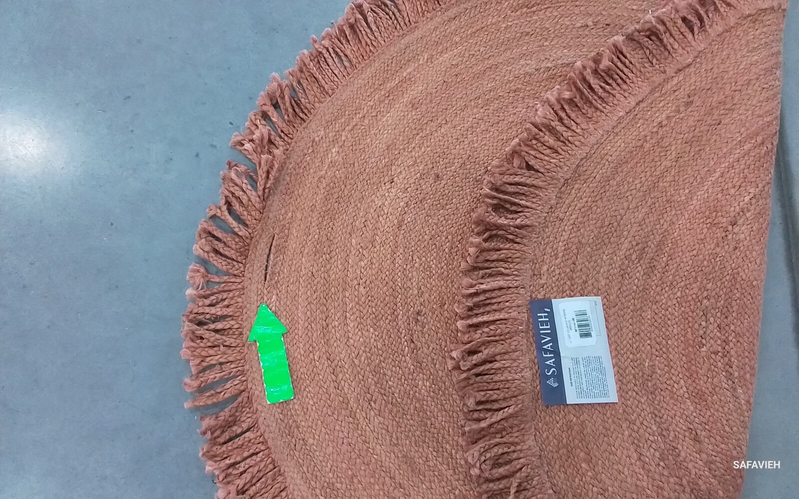 NATURL BEIGE 5'-0" x 5'-0" Broken Thread Rug, Reduced Price 1172768092 NF114A-5R gallery