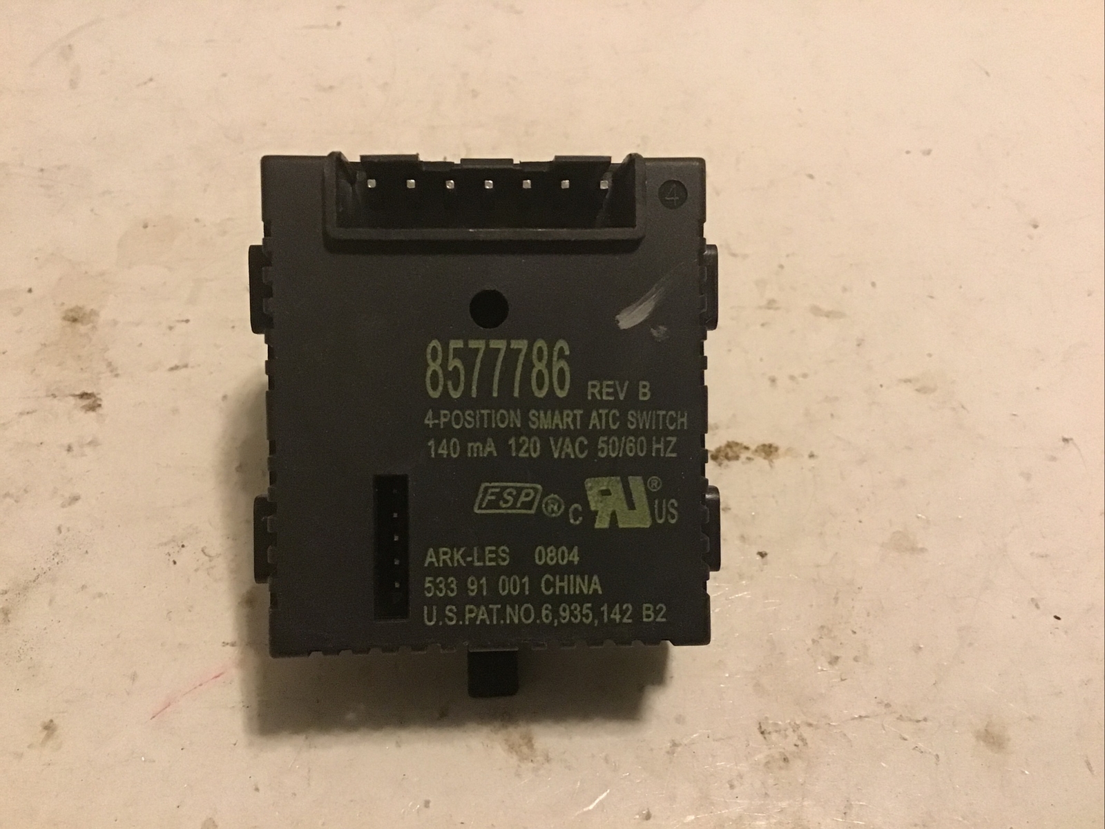WHIRLPOOL WASHER SWITCH PART# 8577786 Rev. B.. 141-300 gallery