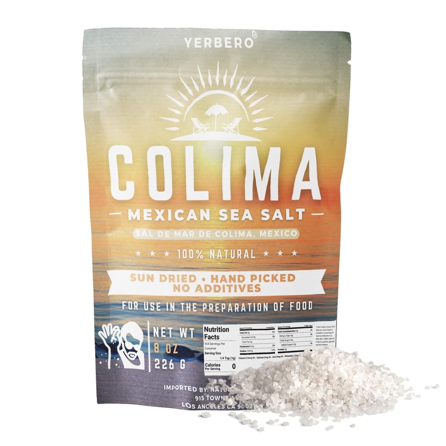Colima Sea Salt Unrefined 8 oz 100% All Natural Sea Salt Gourmet INPORTED MEXICO gallery