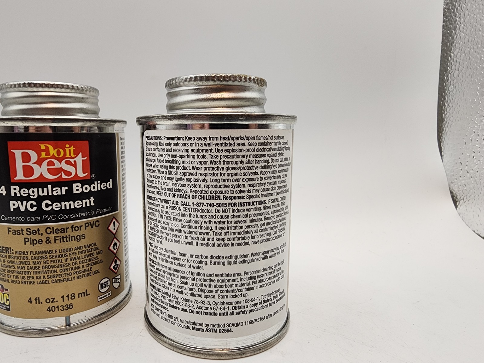 2 Pack PVC Cement Clear 4oz Regular Body Pipe Glue Plumbing Do it Best gallery