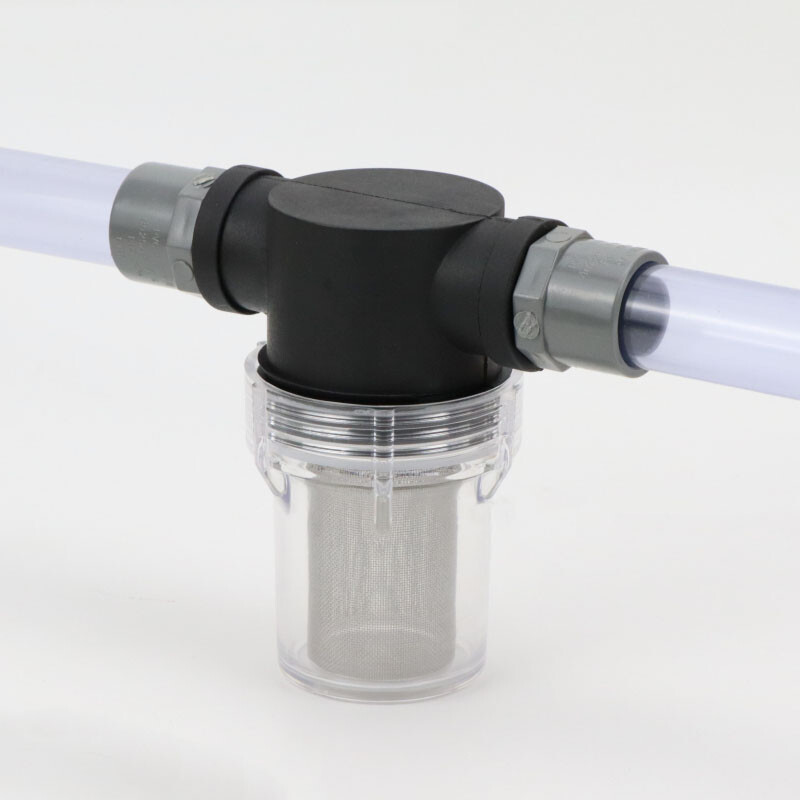 3/4" 1/2" 1" Inline Mesh Strainer Water Pump High Flow Pipeline Filter 40 Mesh gallery