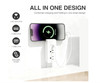 Electrical Outlet Extender Adjustable 17”-27”-2 AC Outlets, USB-A & USB-C Ports gallery