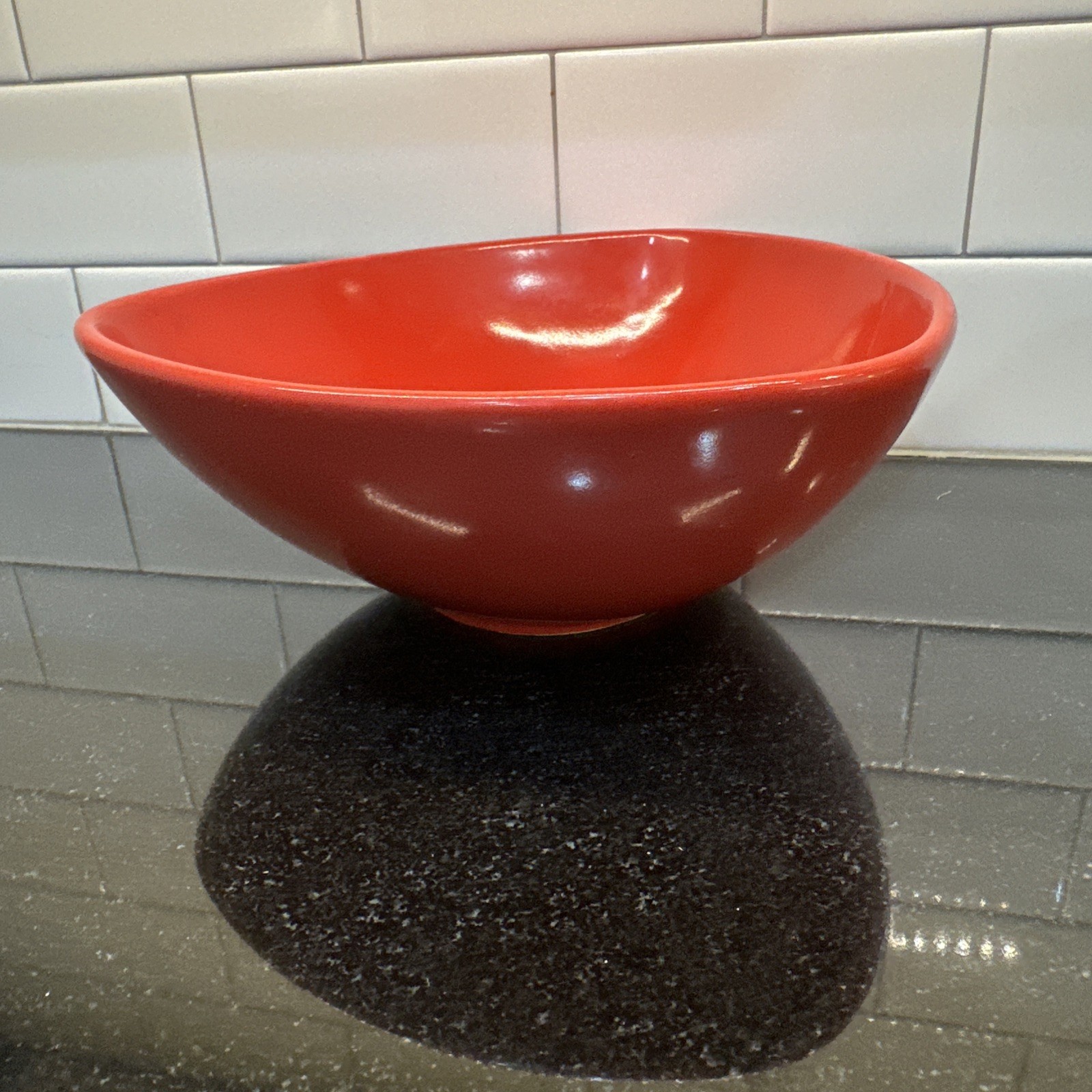 Buffalo China Oneida Route 66 Red Triangle Serving Bowl 9.25” Triangular 9-1/4” gallery