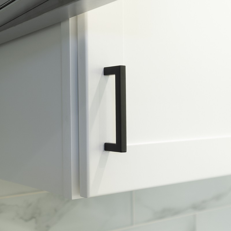 Matte Black Square Modern Cabinet Handles Pulls Kitchen Drawer Stainless Steel gallery