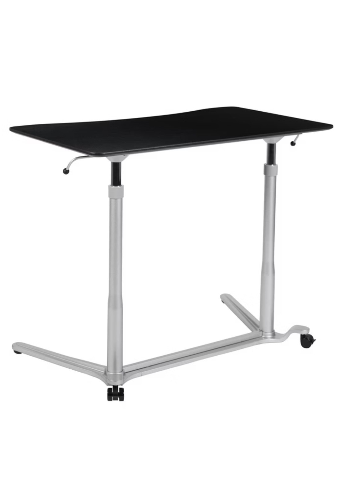 Flash Furniture Stand Up and Sit Down Computer Desk Black gallery
