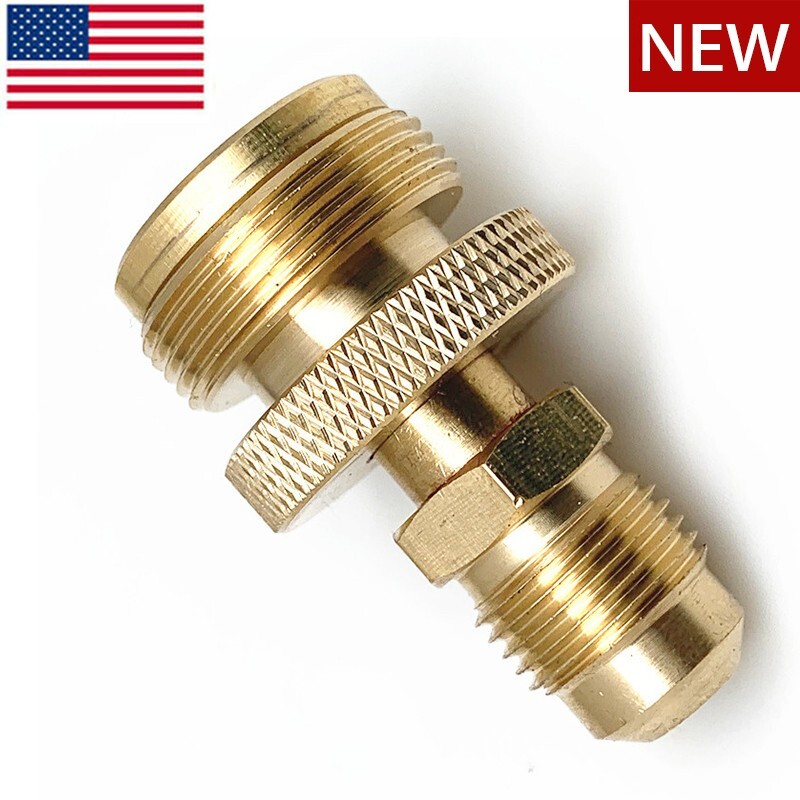 1LB Propane Tank Cansiter Regulator Adapter Connect to 3/8"Male Flare 5/8"-18UNF