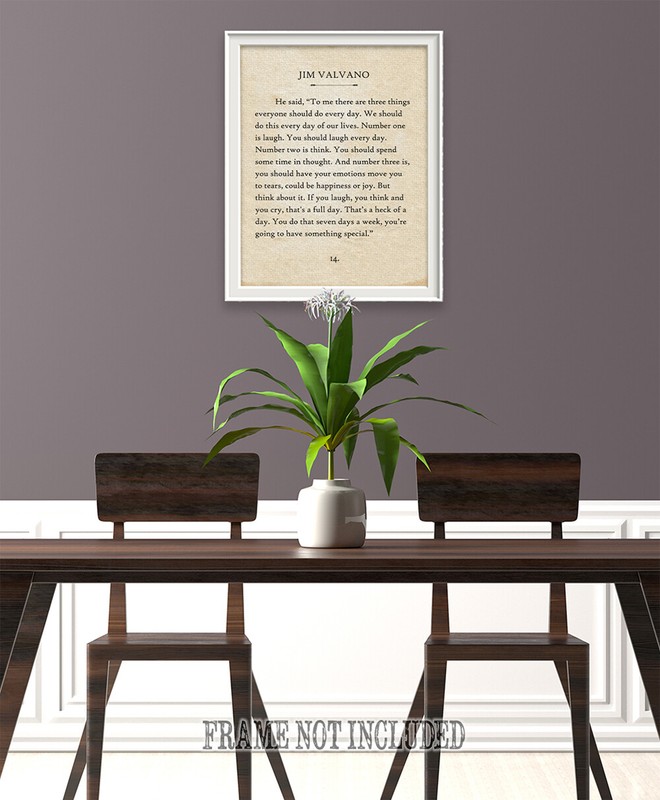 Poster - Jim Valvano - 3 Things Every Day - Choose Unframed Poster or Canvas gallery