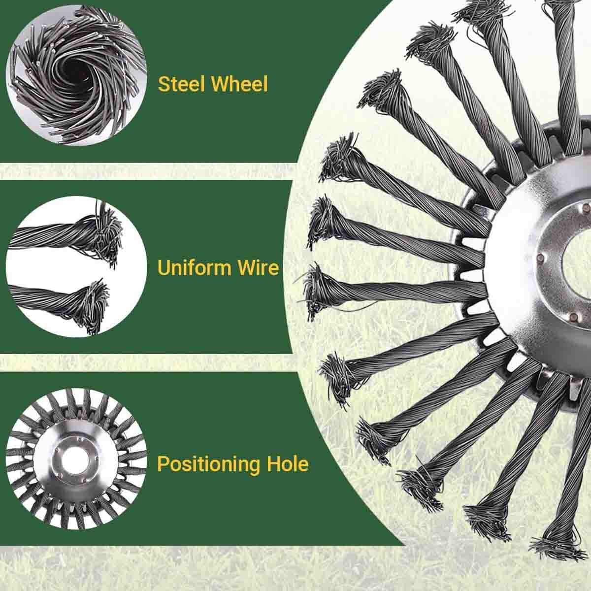 8 Inch Steel Wire Trimmer Head – Universal Weed Eater Attachment for Stihl US gallery