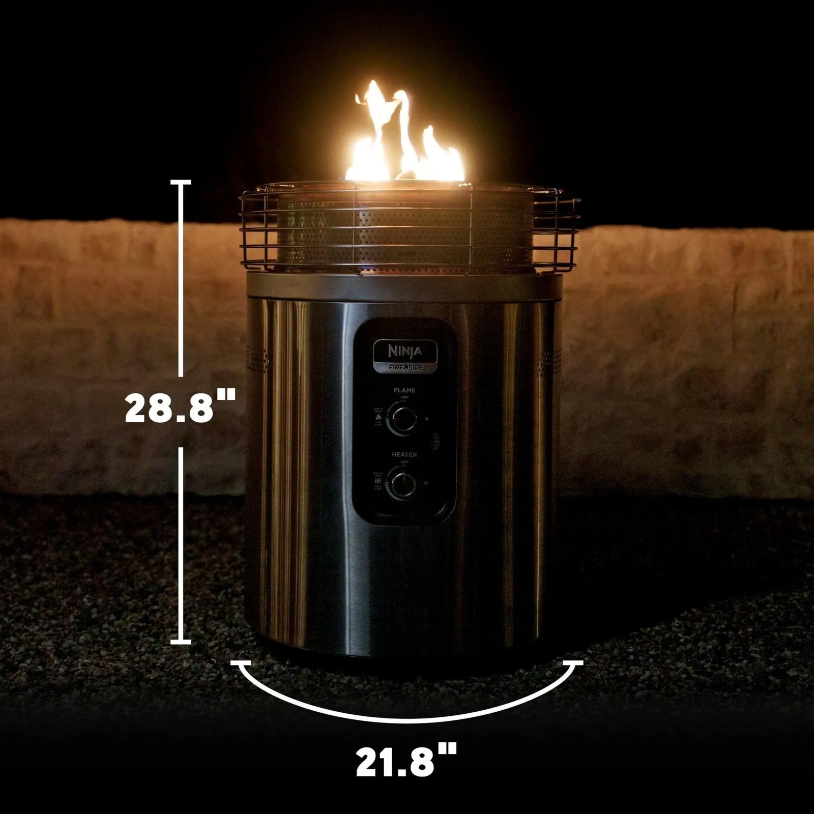 Ninja Fireside360 Outdoor Heater Fire Pit 3 Modes Portable OF101 Stainless Steel gallery