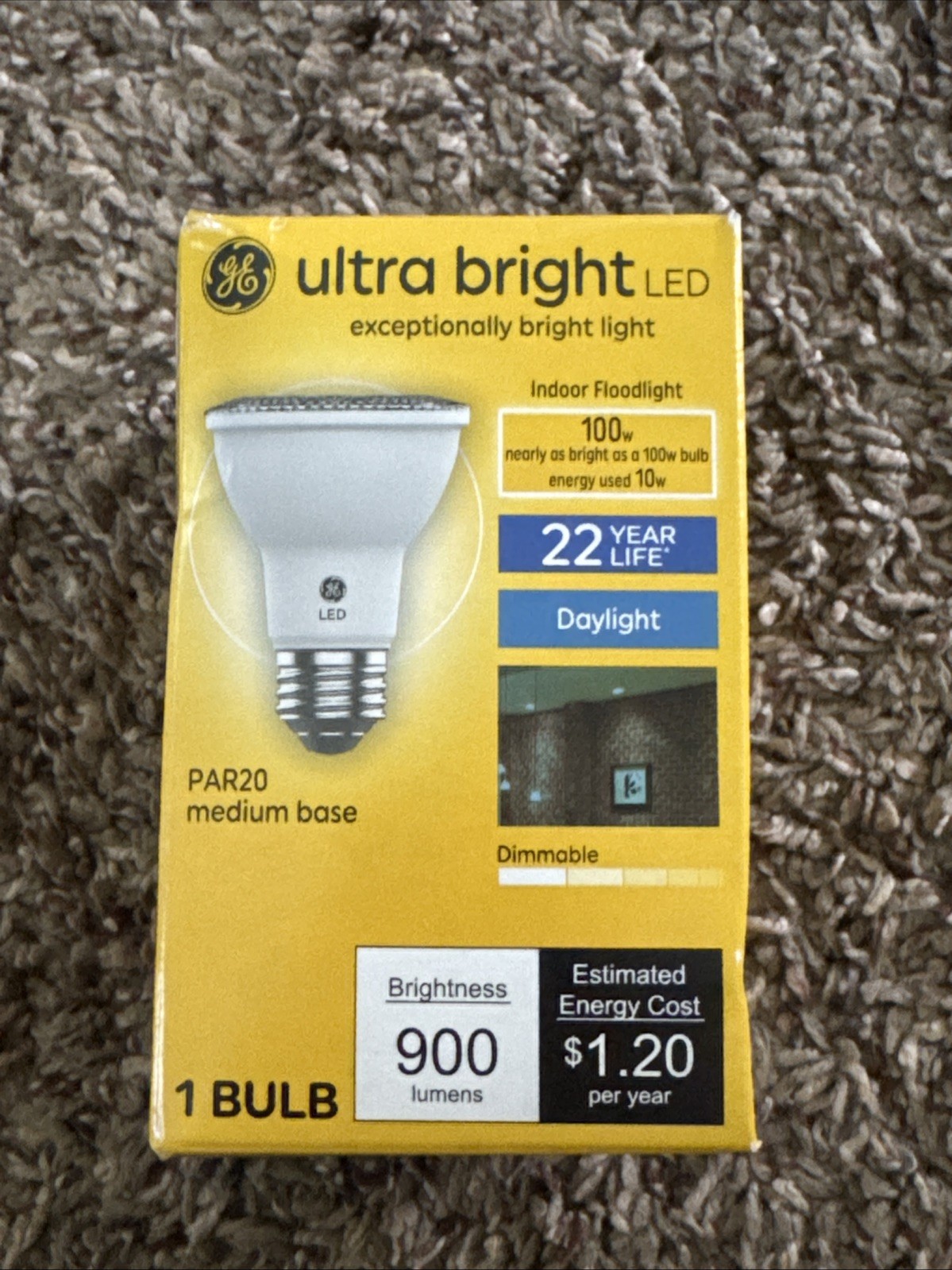 Ge Ultra Bright Led 100w PAR20 Daylight 900 Lumens Medium Base 1 Bulb Floodlight gallery