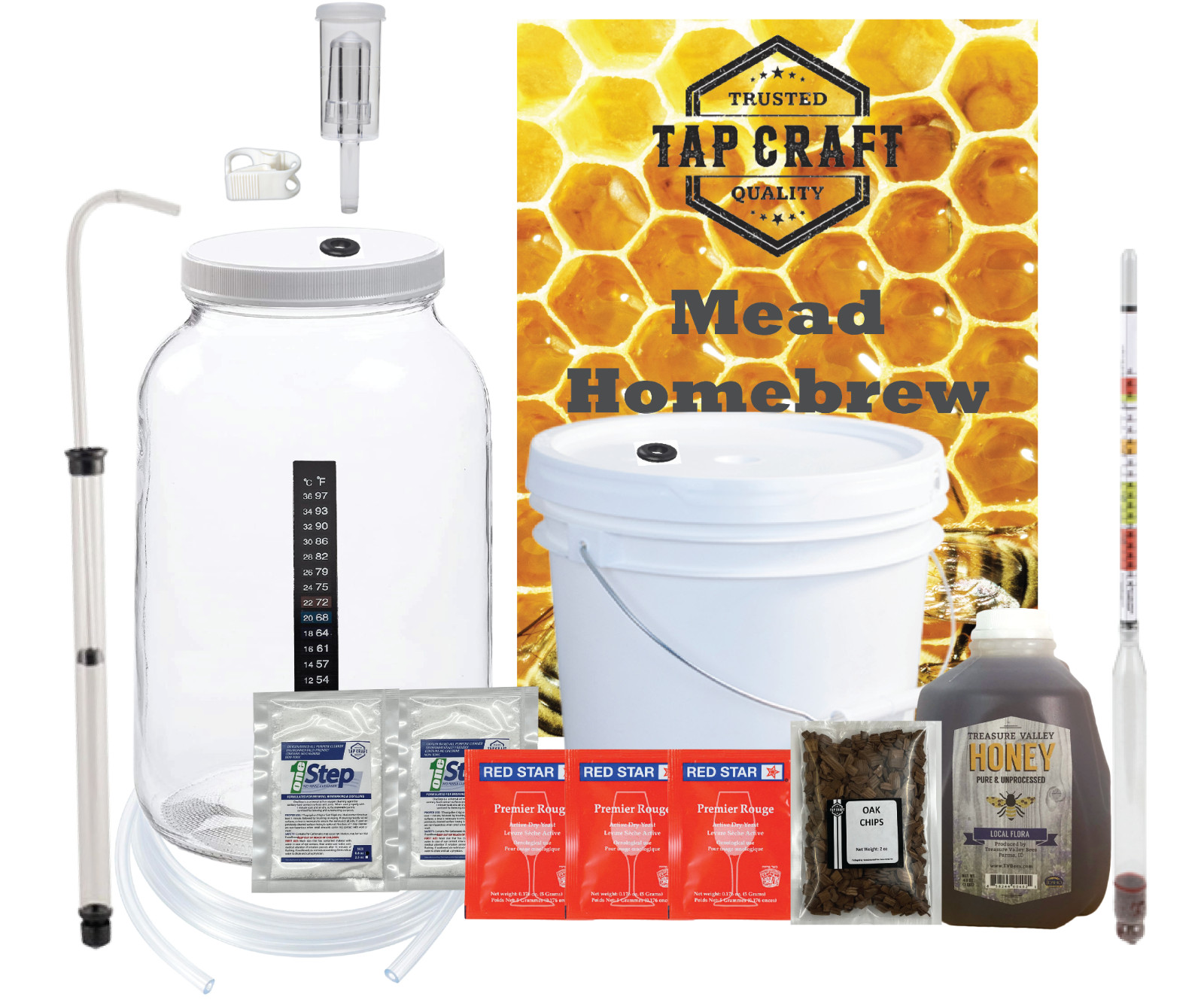 One Gallon Deluxe Mead Making Kit With a Wide Mouth Jug gallery