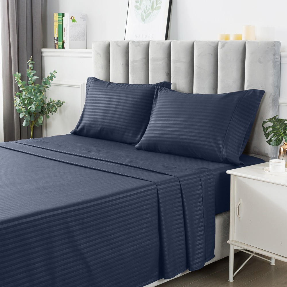 Deep Pocket Bed Sheets 4 Piece Set 1800 Series Hotel Luxury Microfiber Sheet Set