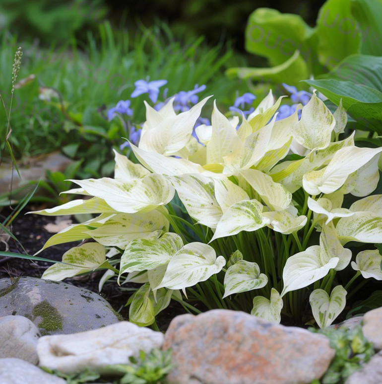 3 White Feather Hosta Bare Root Plants Hardy Shade Garden Perennial Gift Set gallery