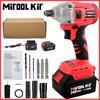 Cordless Electric Impact Wrench Gun 1/2'' High Power Driver with Li-ion Battery gallery