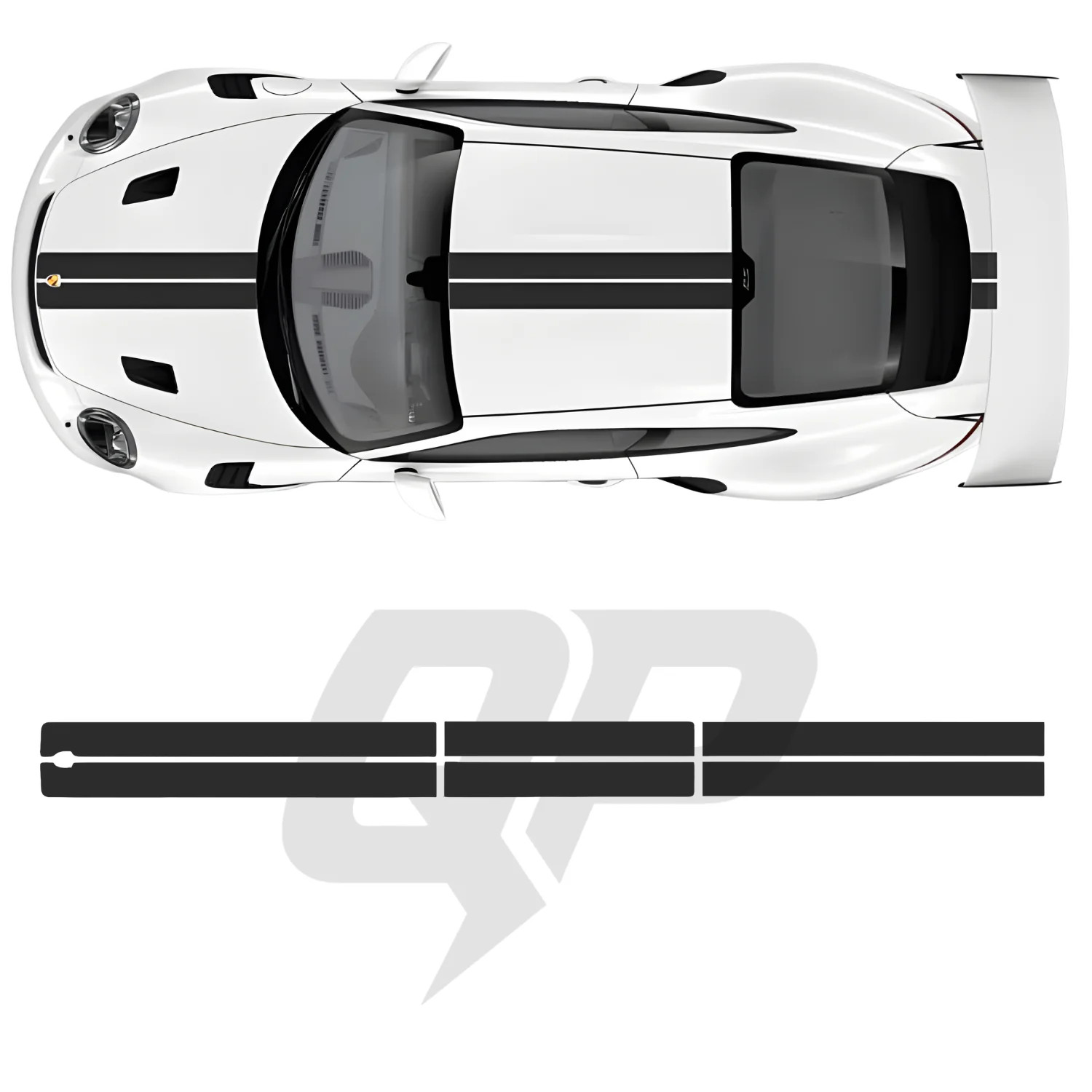 Aftermarket 991 Center Stripe Decal gallery