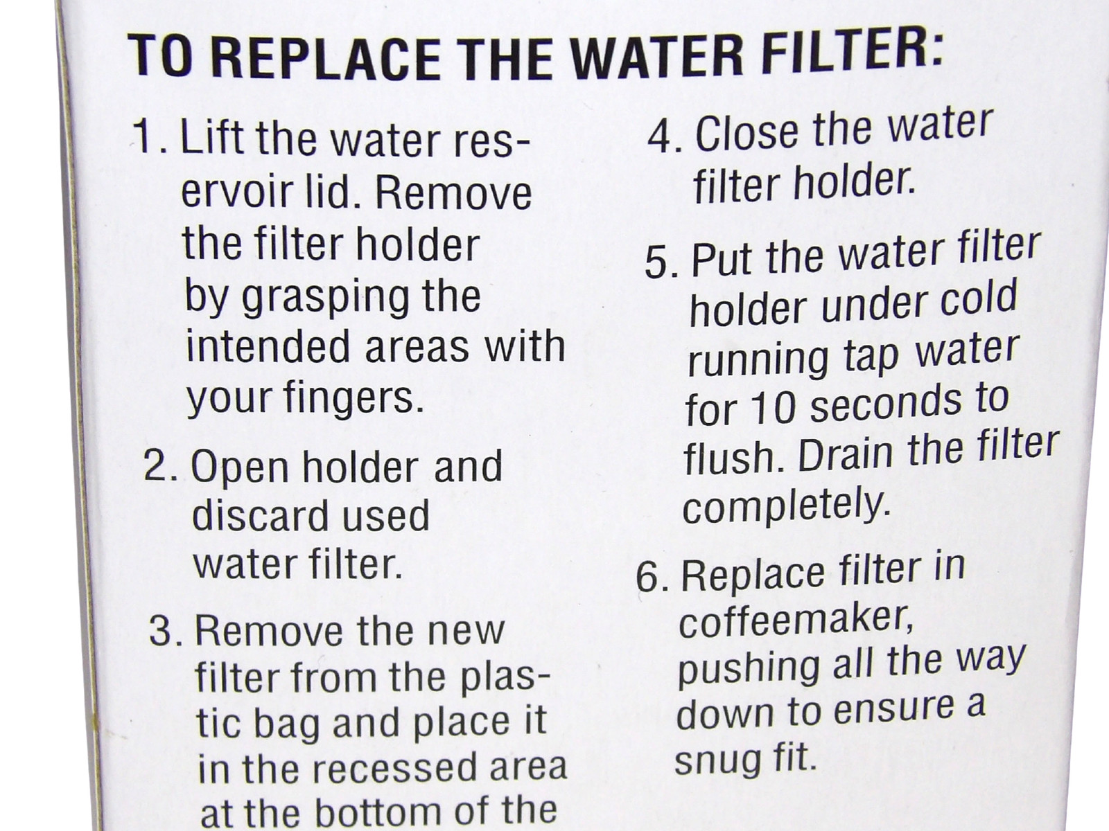 Cuisinart Dcc-Rwf Replacement Charcoal Water Filters 2 Pack 60 Day Use gallery