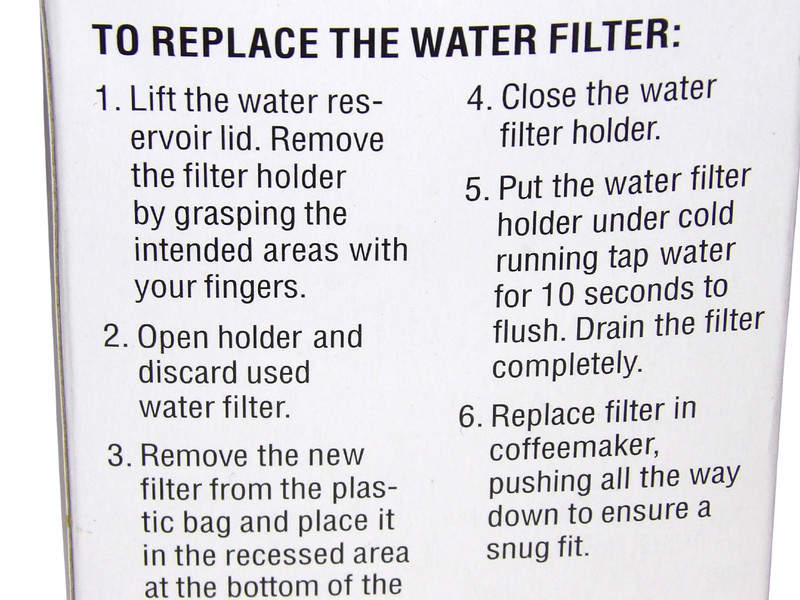 Cuisinart Dcc-Rwf Replacement Charcoal Water Filters 2 Pack 60 Day Use gallery