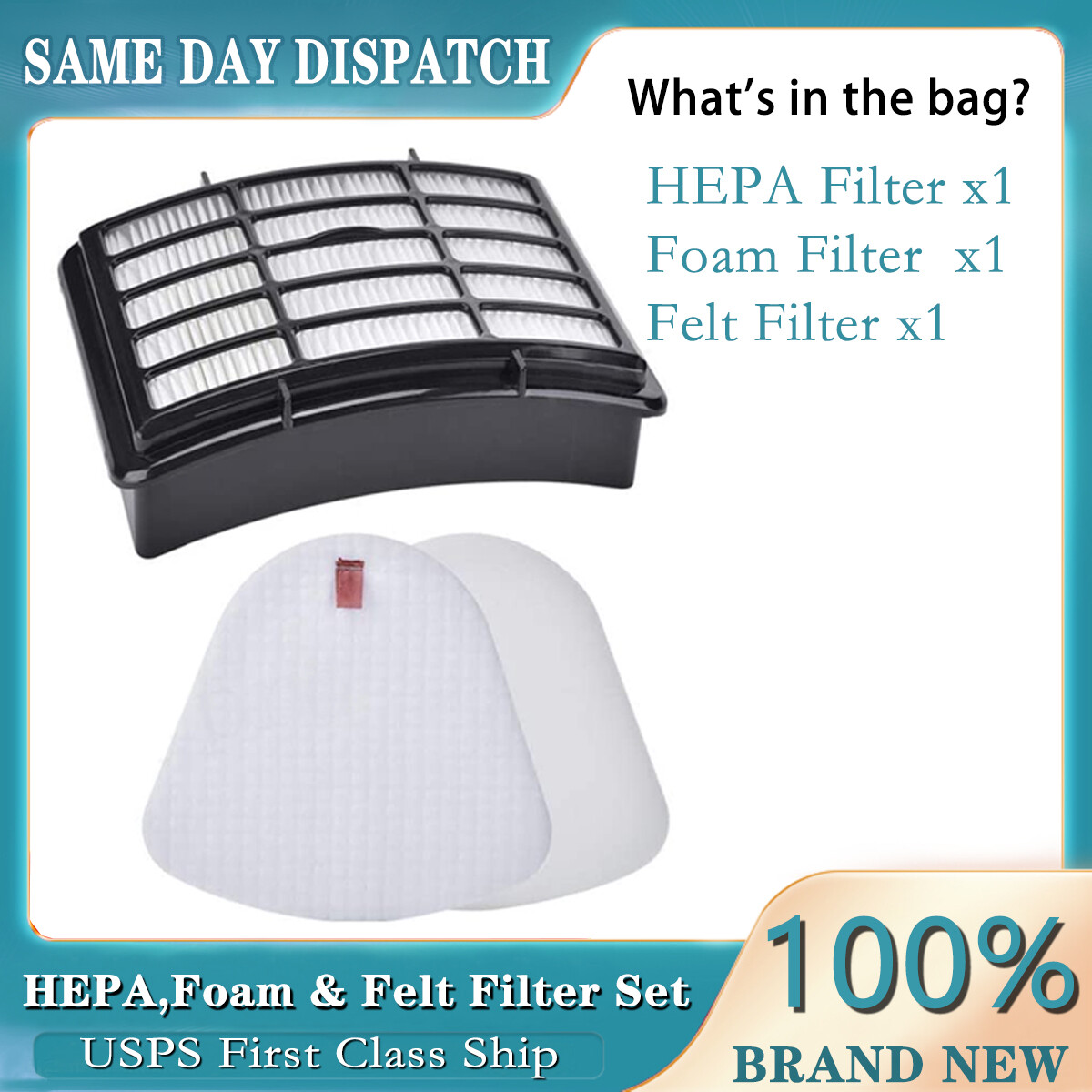 HEPA Filter & Foam Filter Sets For Shark Navigator Lift-away NV350 NV351 NV355 gallery