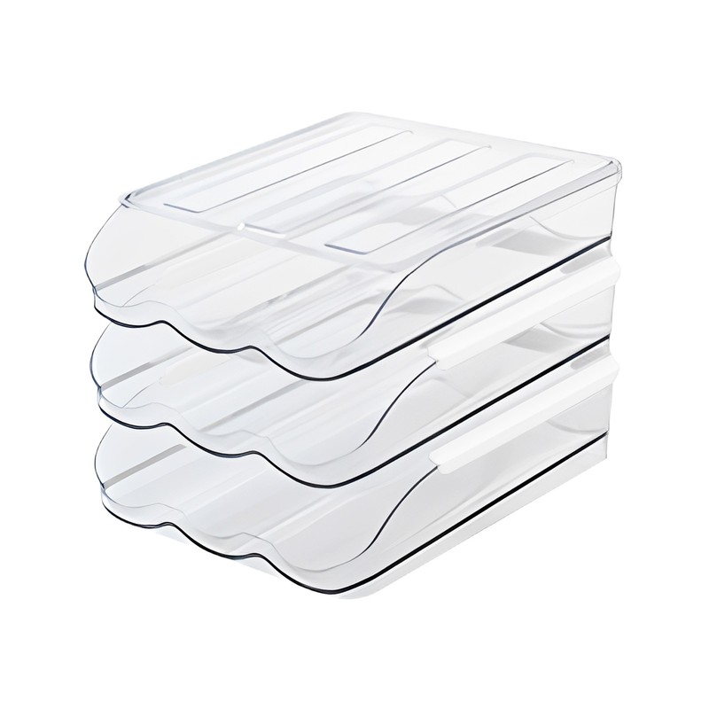 Egg Holder for Fridge Automatically Rolling Egg Storage Container Large Capacity gallery
