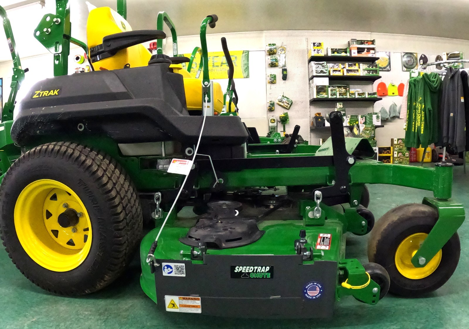 Speedtrap® Chute Blocker John Deere® ZTrak® Z735M 54" & 60" No drilling gallery