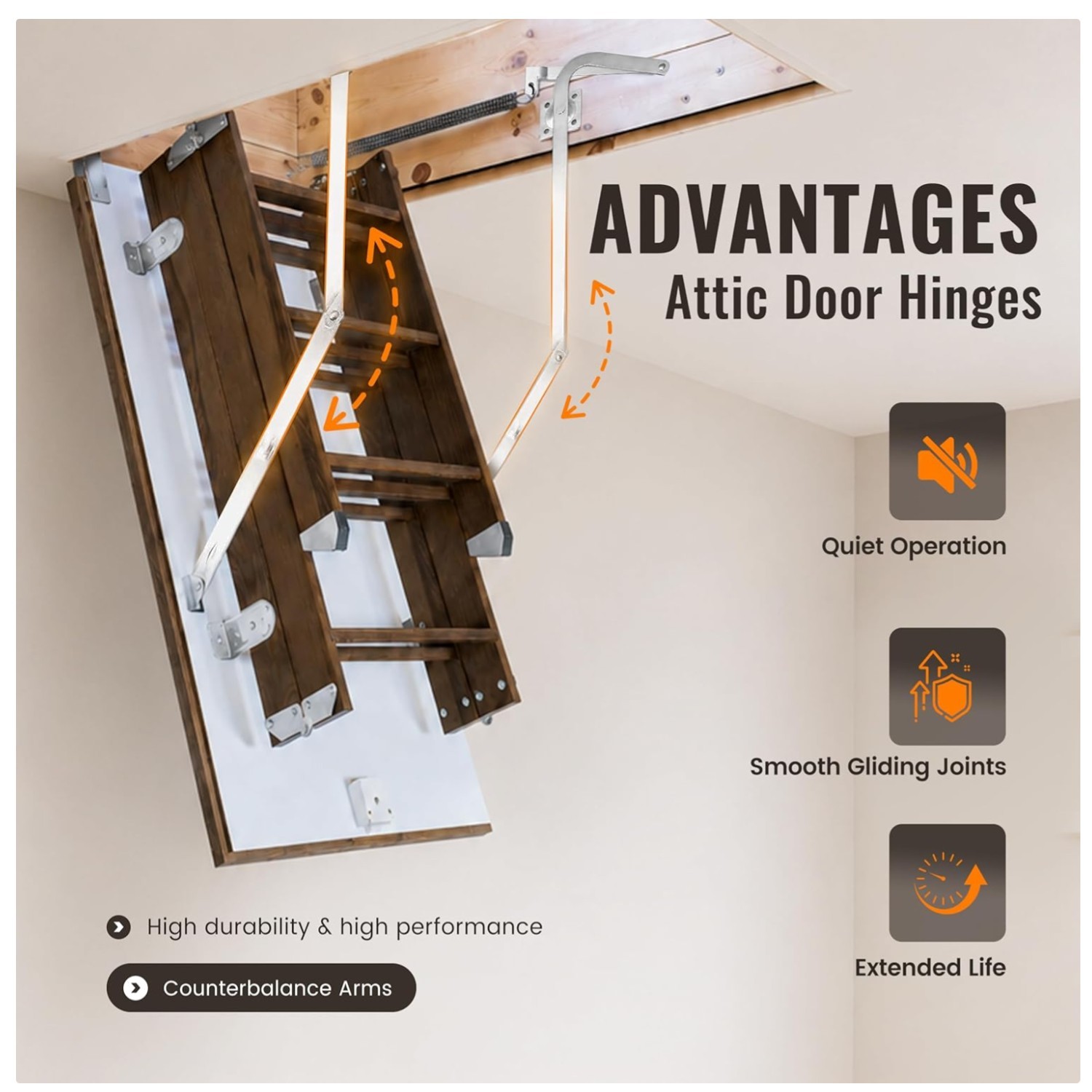 Upgrade Werner Attic Ladder with Hinge Arms gallery