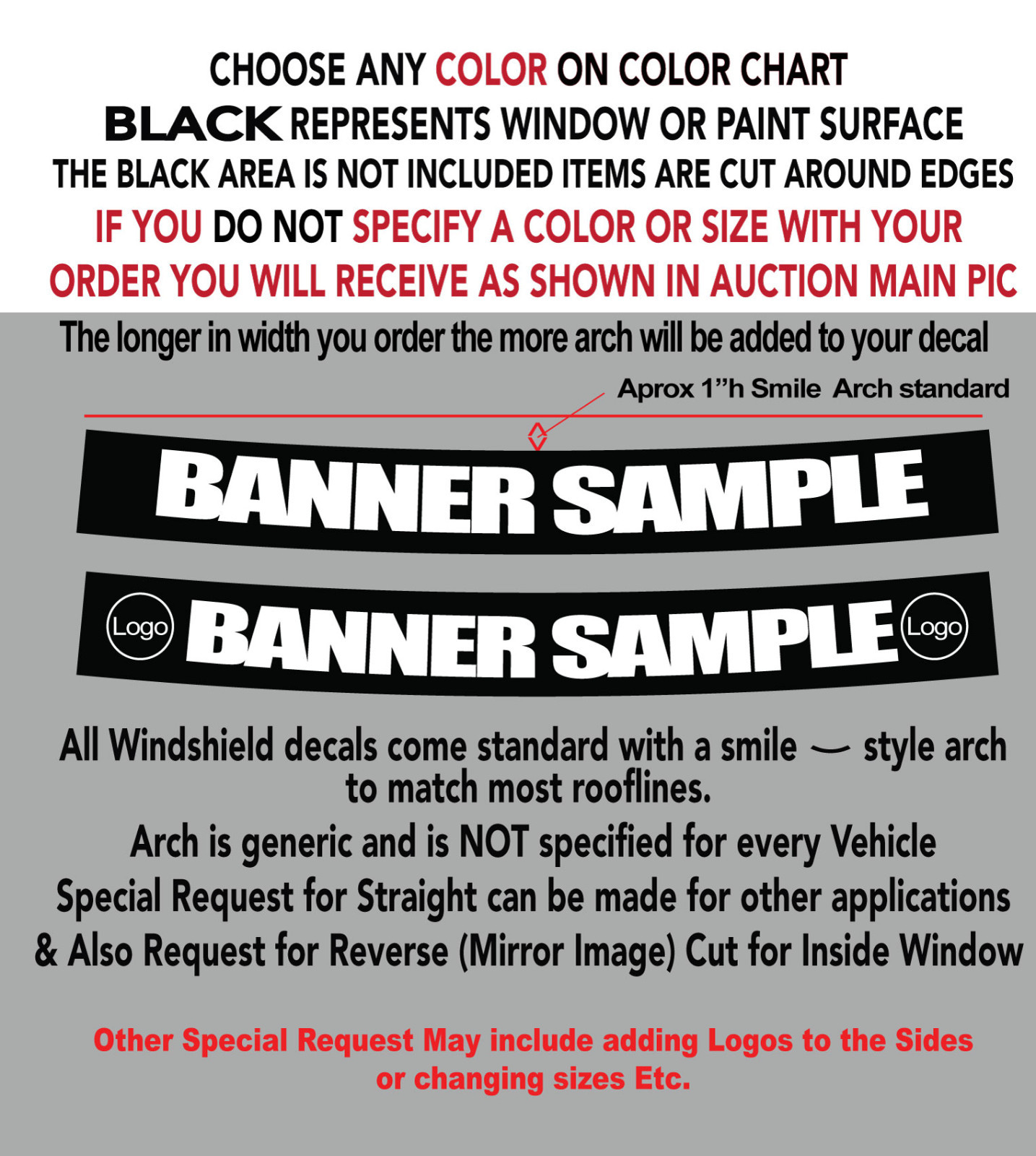 YAMAHA SOLID LOGOS w-Factory Racing WINDSHIELD DECAL STICKER 44"w x 5"h gallery