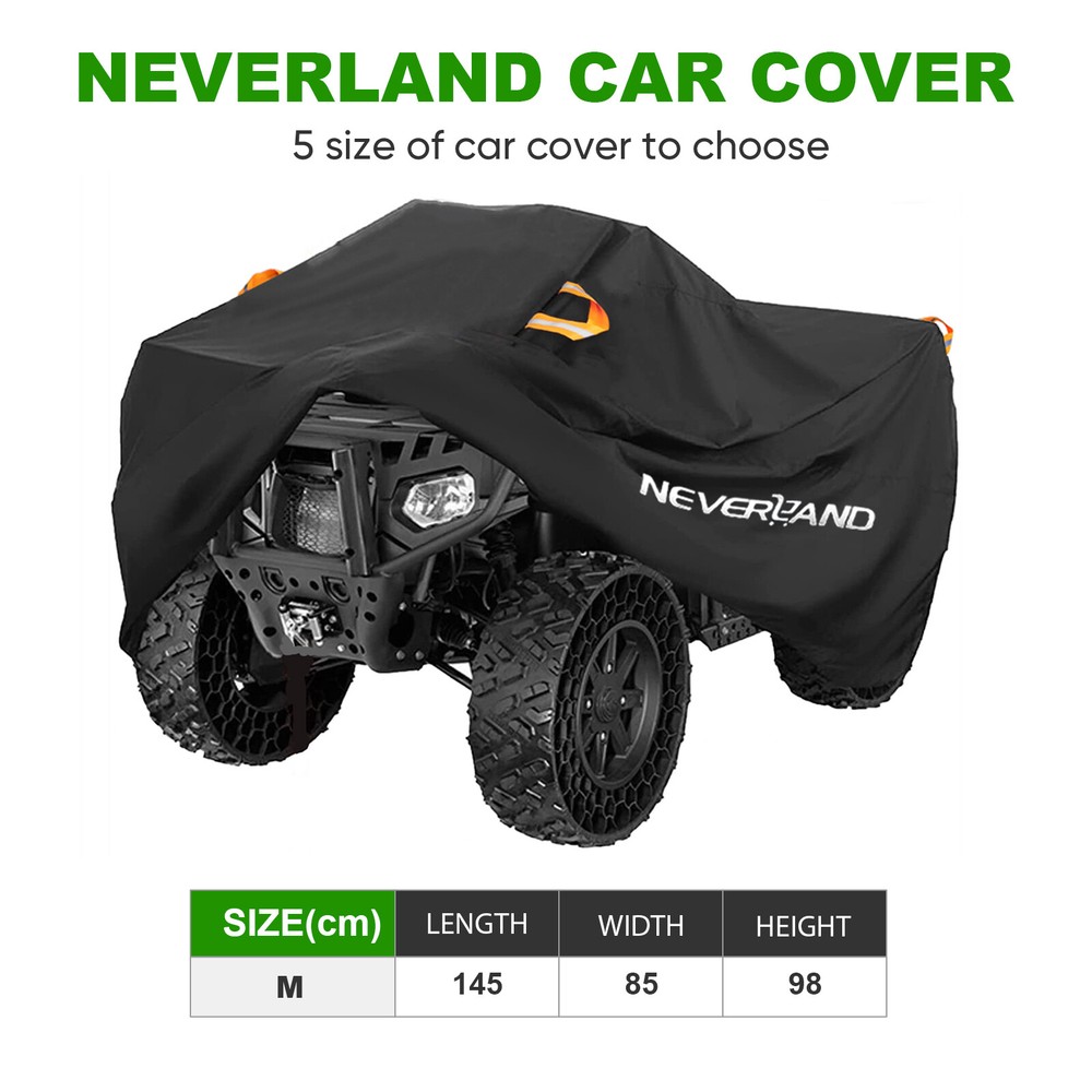Waterproof 4 Wheelers Protector Quad ATV Cover for Polaris Honda Yamaha M-XXXL