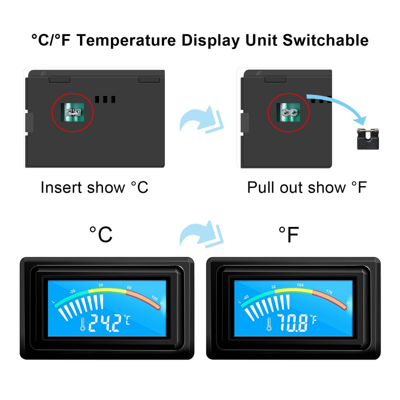 KETOTEK Digital Thermometer Temperature Meter Gauge Waterproof Sensor Probe Aqua gallery